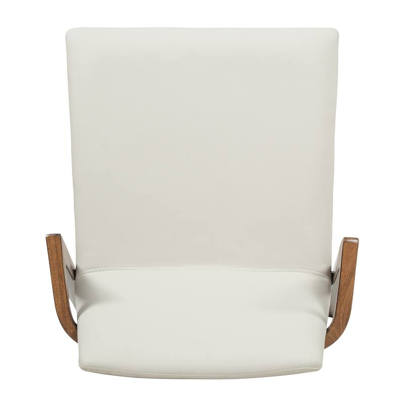 Christopher Knight Home - Mid-Century Modern Upholstered Wood Dining Arm Chairs with Ergonomic Armrests & Backrest, Set of 2