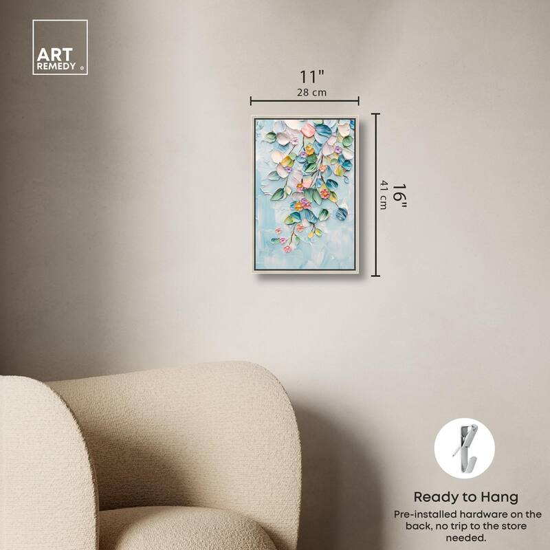 Textured Tendrils II Canvas by Art Remedy