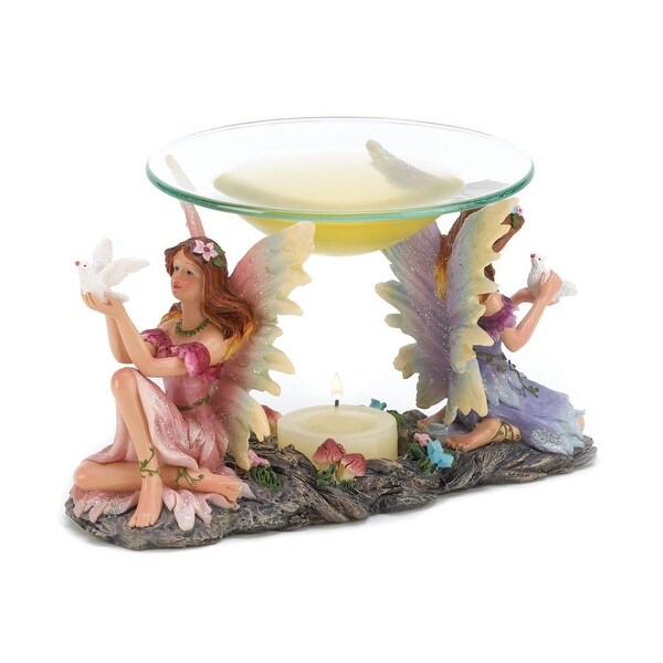 Home Twin Fairies Oil Warmer