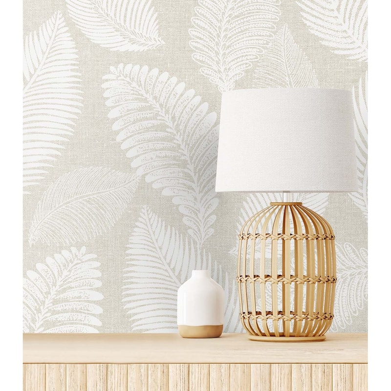 Seabrook Designs Tossed Leaves Nonwoven Unpasted Wallpaper