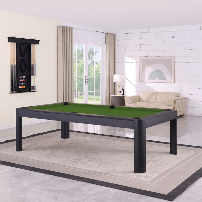 Cadora Duo 7FT Slate Pool Table in Black Ash With Dining top