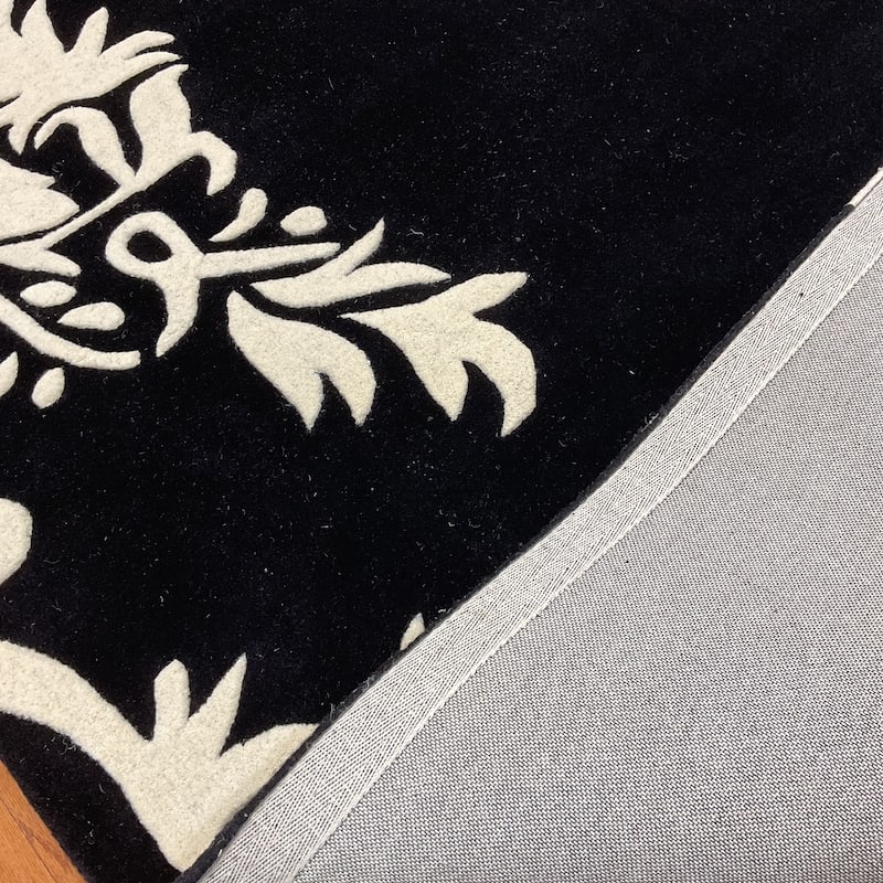HERAT ORIENTAL Hand-tufted Graphic Flower Wool Rug - 5' x 8'