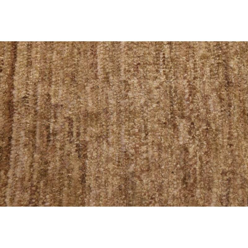 ECARPETGALLERY Hand-knotted Pak Finest Marrakesh Khaki Wool Rug - 6'4 x 9'1