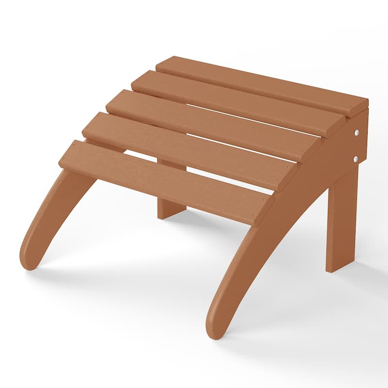 Polytrends Laguna Hdpe All Weather Outdoor Patio Foldable Ottoman