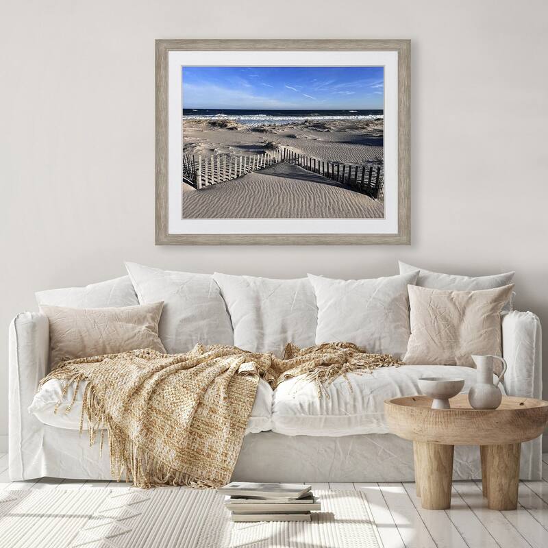 Paragon Sunset Dunes Framed Art - Plastic