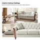 preview thumbnail 15 of 22, Mario Traditional 83"Wide Tufted Sofa With Solid Wood Legs and Pillows by HULALA HOME