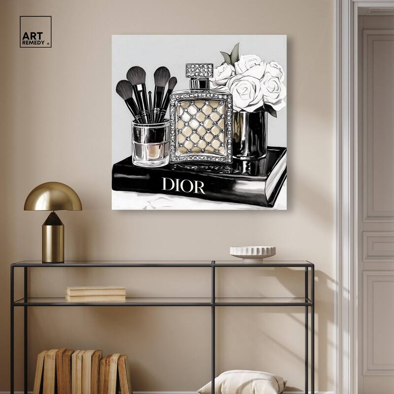 Classy Ink Glam Setup Canvas by Art Remedy, Gallery Wrapped
