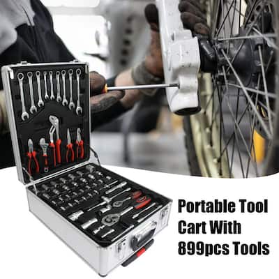 899 Pieces Tool Kit with Rolling Mechanics Tool Box