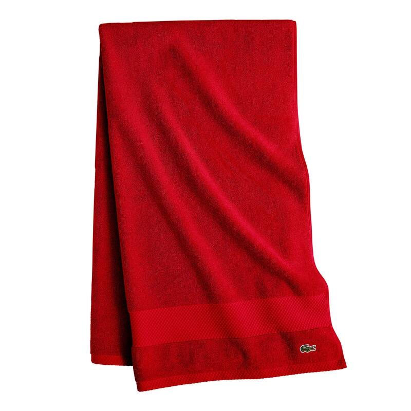 Lacoste Heritage Supima 100% Cotton Bath Towel, Hand Towel, Wash Cloth, and Bath Sheet - Formula 1 - Bath Sheet