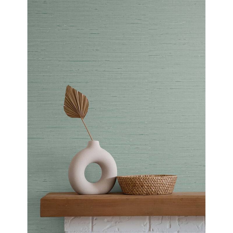 Seabrook Designs Seahaven Rushcloth Embossed Vinyl Unpasted Wallpaper