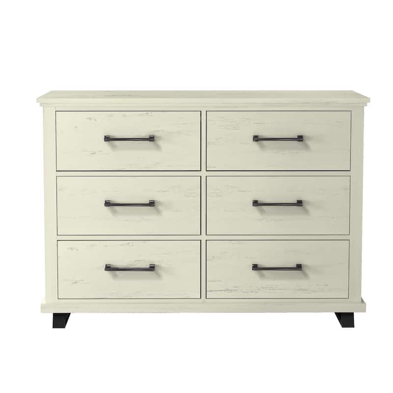 Spacious and Stylish 52" Extra-Wide 6-Drawer Dresser