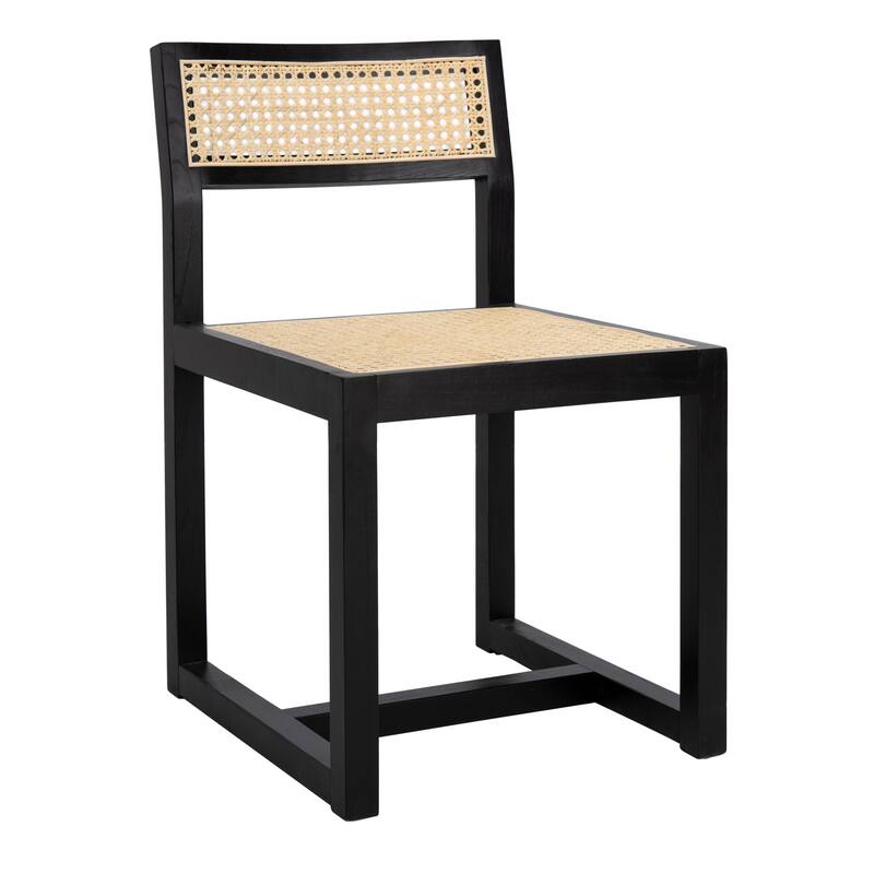 SAFAVIEH Yvonne Cane Dining Chair - 22.2" x 17.5" x 30.7" - 22Wx18Dx31H