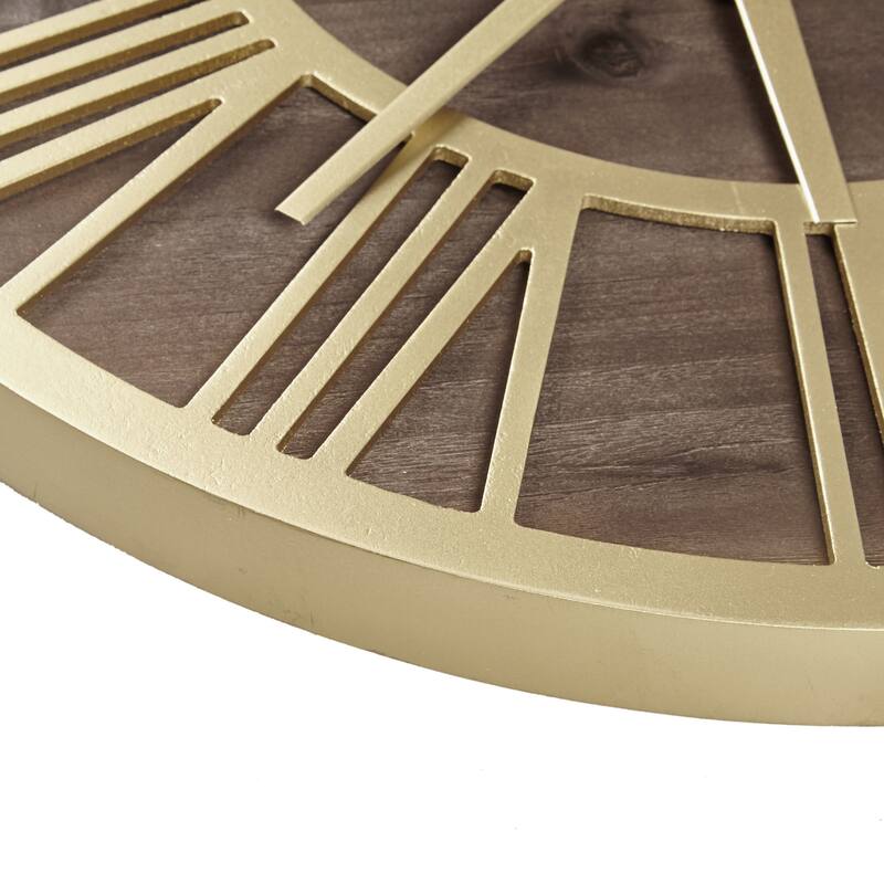 Madison Park Mason 23.6" Wood Wall Clock