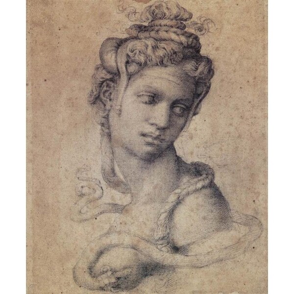 Easy Art Prints Michelangelo's 'Cleopatra' Premium Canvas Art