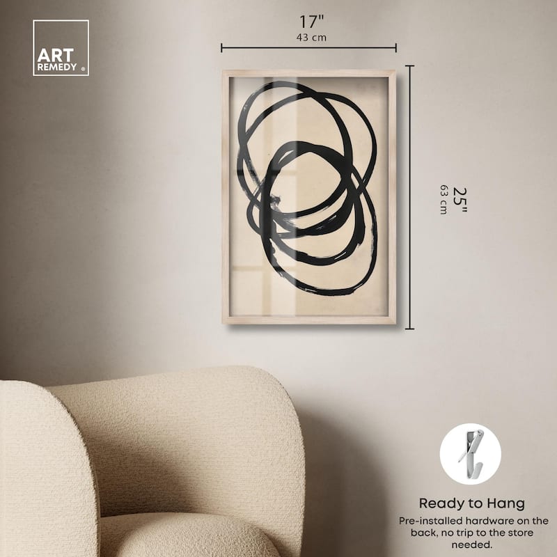 Beige Black II Shadowbox by Art Remedy