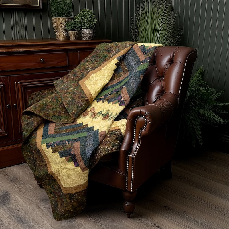 Donna Sharp Cabin Raising Pinecone Cotton Throw