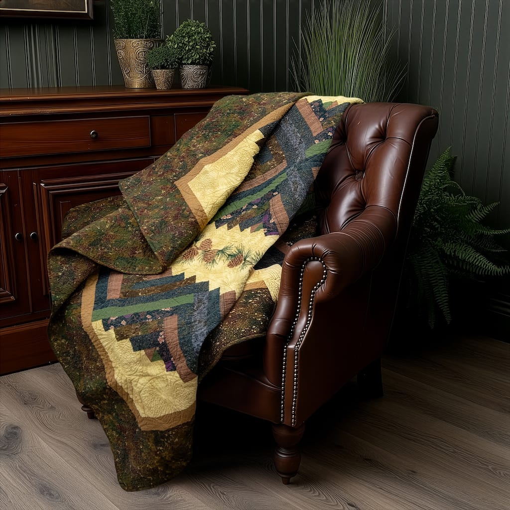 Donna Sharp Cabin Raising Pinecone Cotton Throw