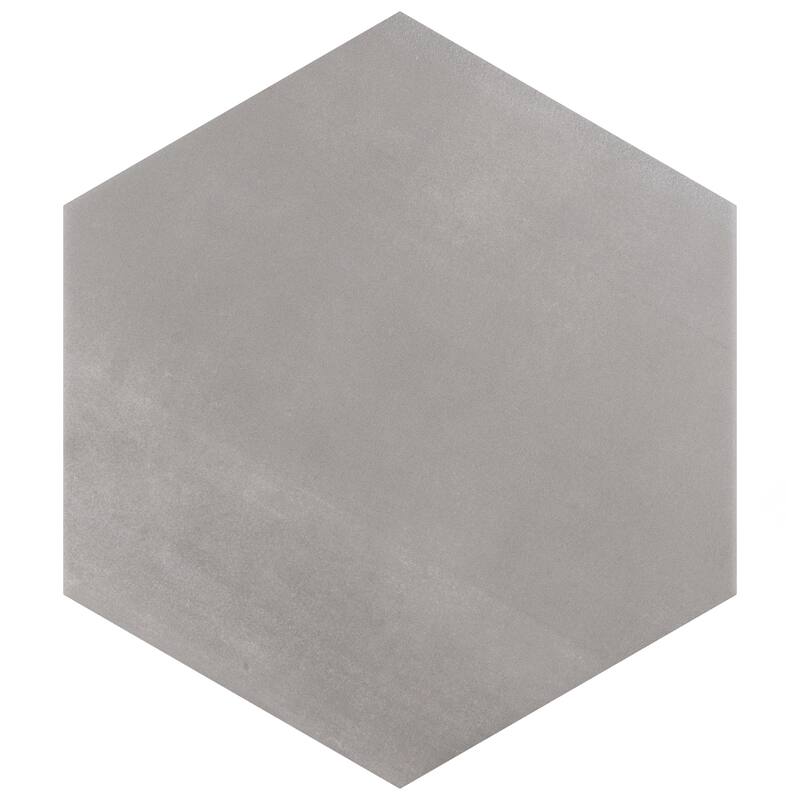 Merola Tile Horizon Hex Gris 7-3/4" x 9" Porcelain Floor and Wall Tile