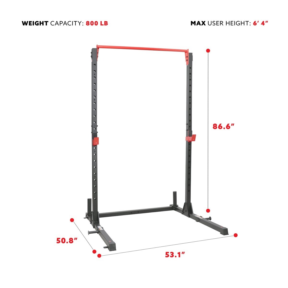Sunny health & shop fitness power rack