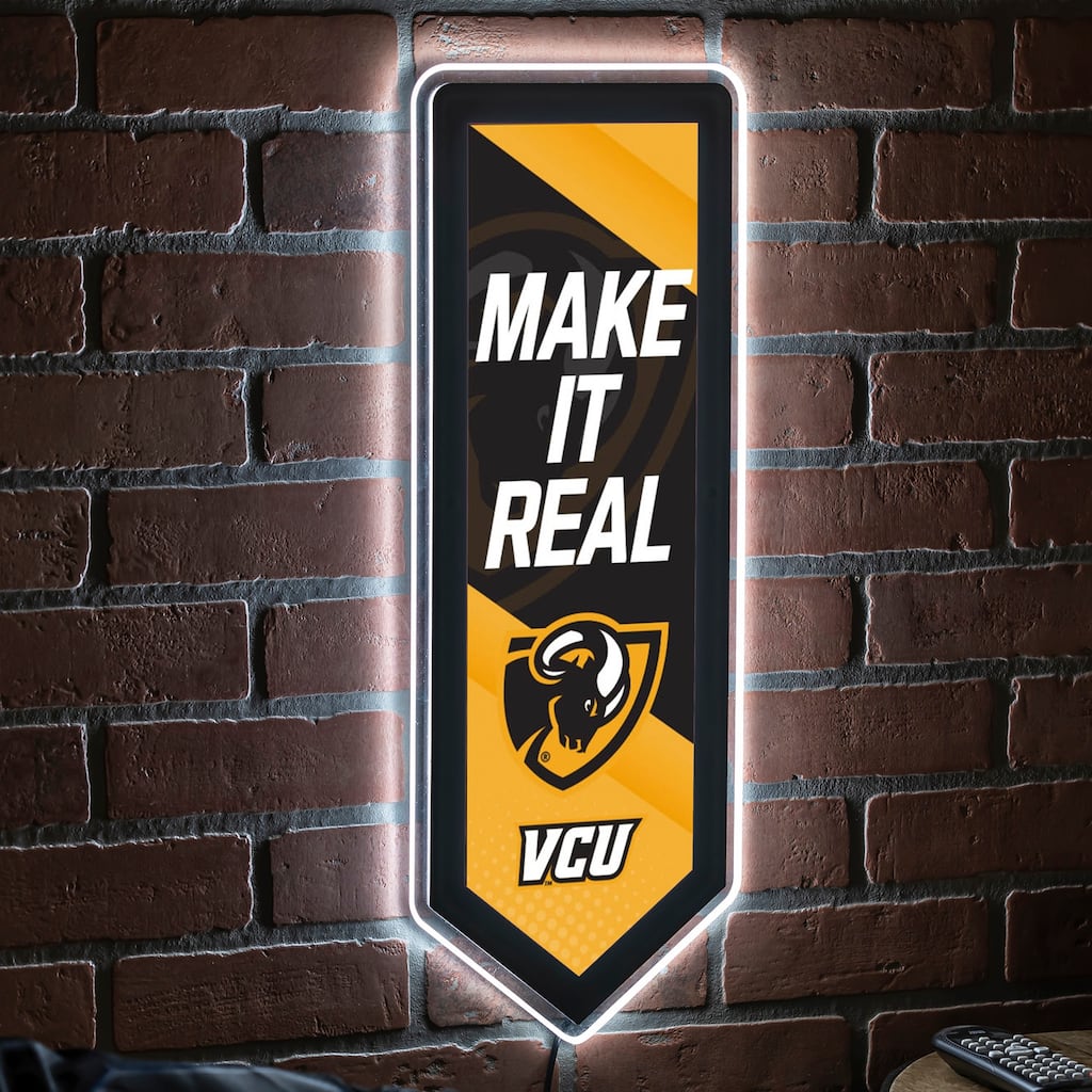 Virginia Commonwealth University Basketball Round 15 in. LED Lighted Sign