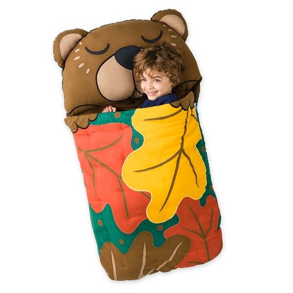 Sleeping bag with built in pillow top