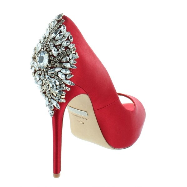 badgley mischka red heels