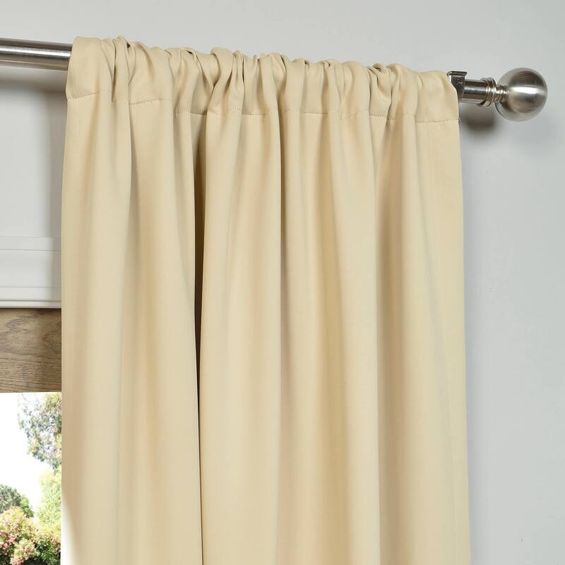 Exclusive Fabrics Room Darkening Curtain Panel Pair 63 inches (2 Panels) - 50 x 63
