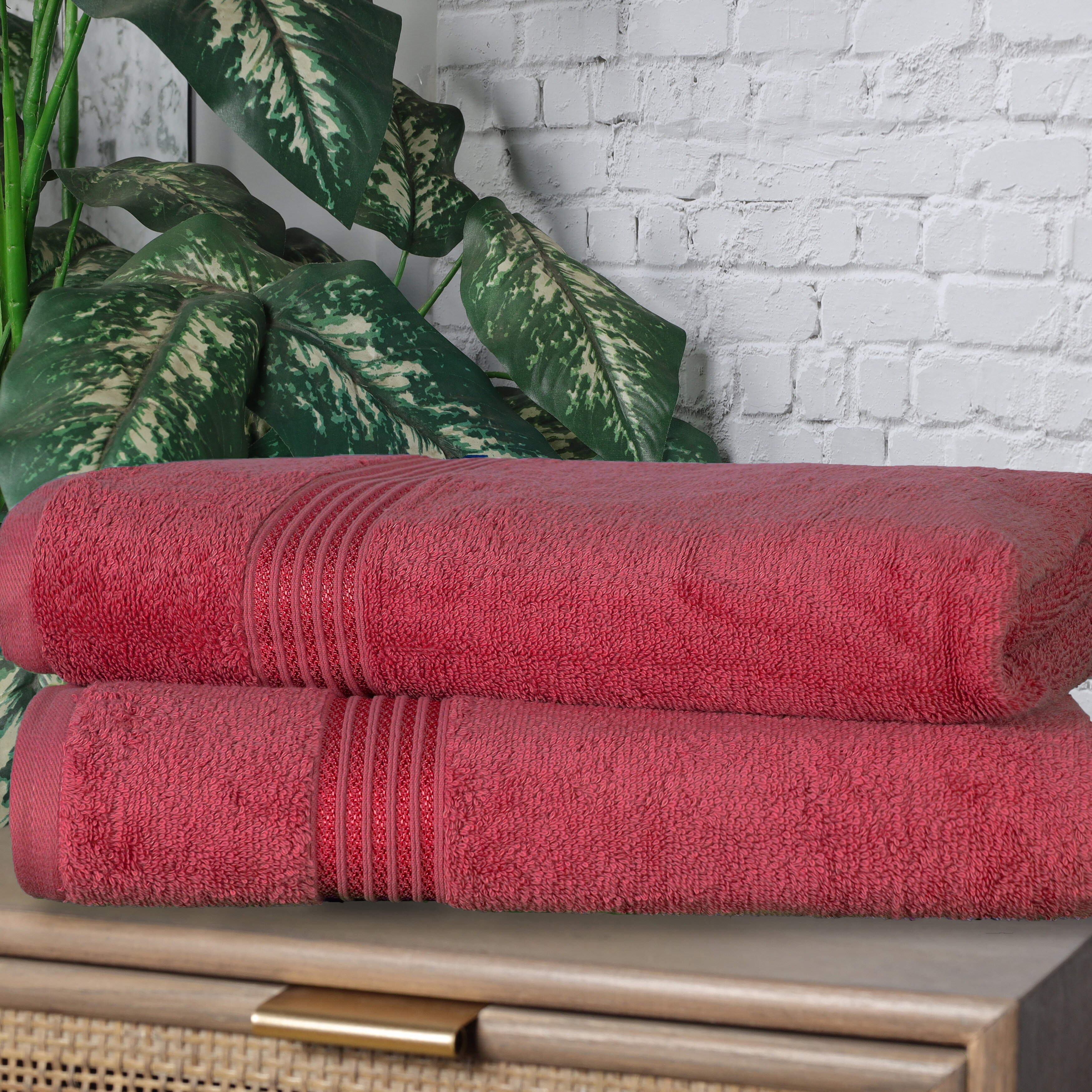 Aten Homeware Luxury Egyptian Cotton Bath Towels Extra Large - 600 GSM 2 Pieces of 26x54 Inches Bath Sheets - Highly Absorbent and Quick Dry Towel