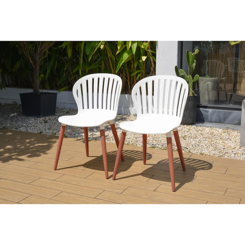 Amazonia Myers FSC Certified Wood 11pc Outdoor Dining Patio Set