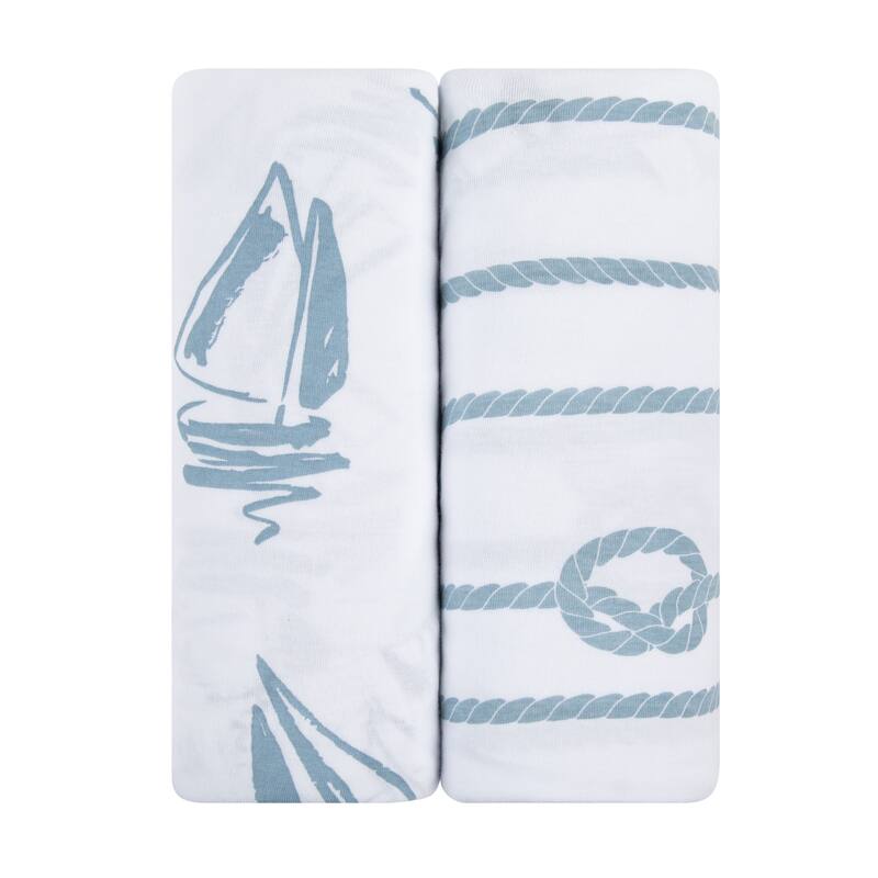 Ely's & Co. Baby Fitted Pack n Play - Mini Crib Sheet Set - 2 Pack - 38" x 24"