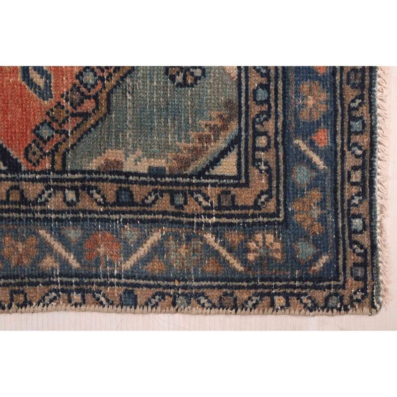 ECARPETGALLERY Hand-knotted Antalya Vintage Dark Navy Wool Rug - 3'5 x 6'3