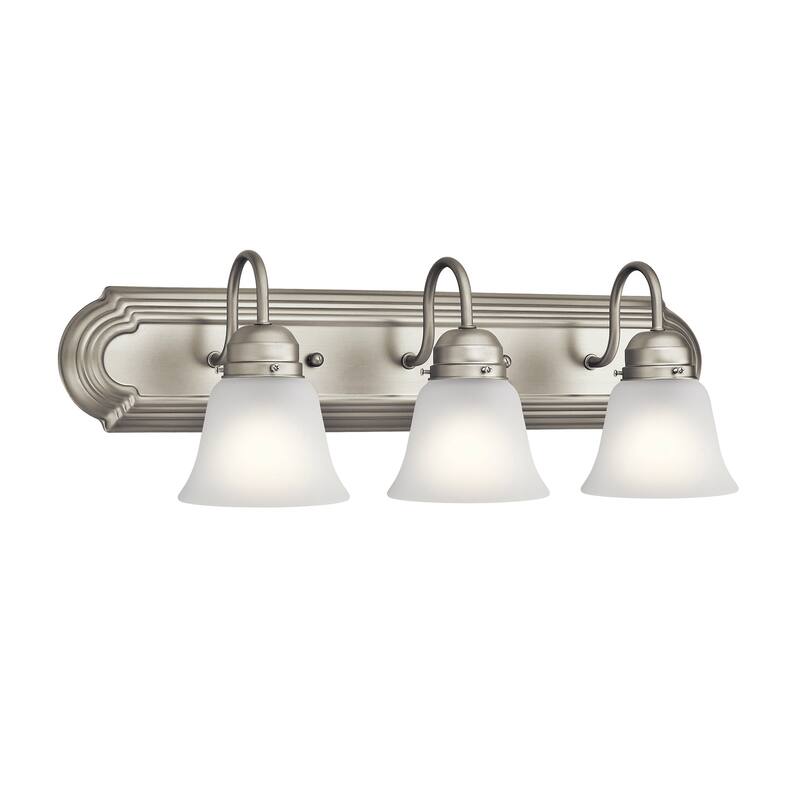 Kichler Lighting Traditional 3-light Brushed Nickel Bath/Vanity Light