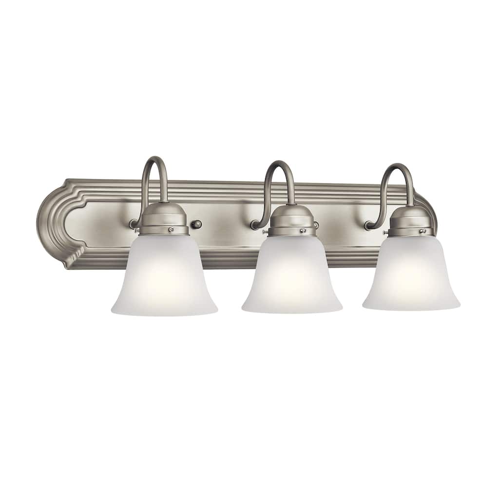 Kichler Lighting Traditional 3-light Brushed Nickel Bath/Vanity Light