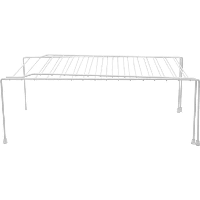 Ybm Home Wire Cabinet Helper Shelf Organizer, White 2553vc - 30.75"L x 8.25"W x 6"H - 1-Pack