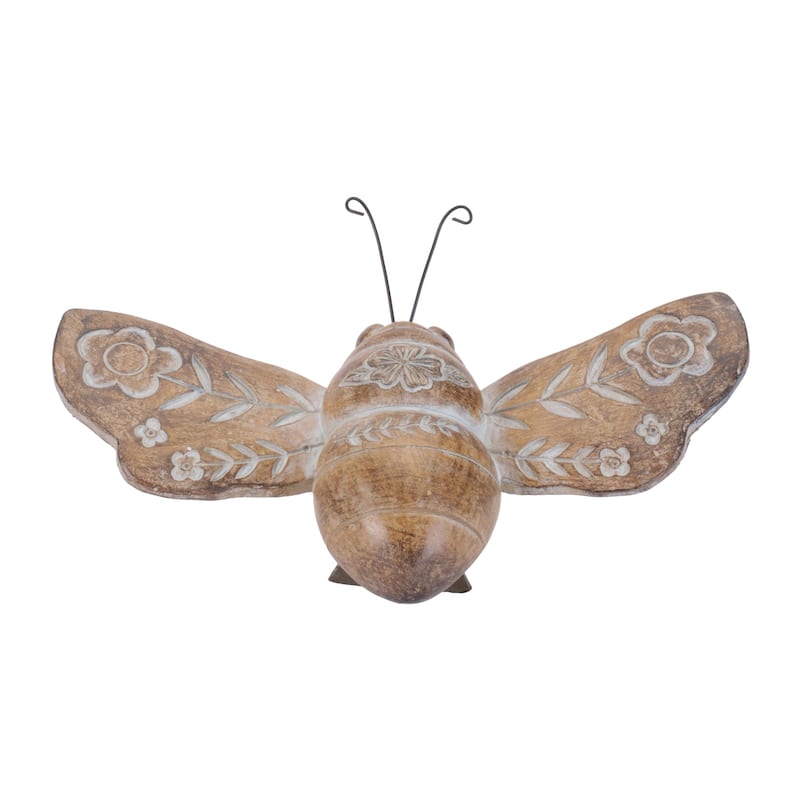 Floral Etched Insect Shelf Sitter (Set of 4)
