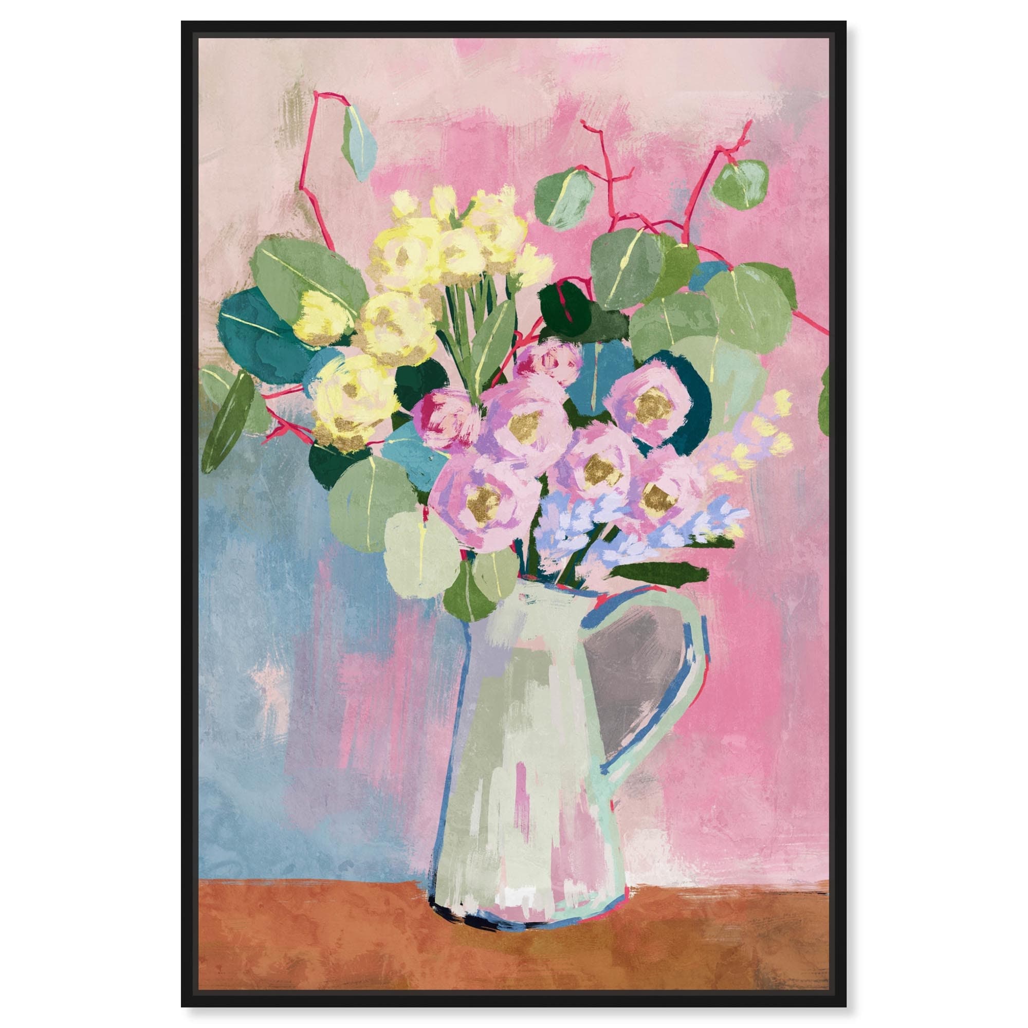 Her Favorite Vase Canvas Spring Floral Wall Art by Art Remedy