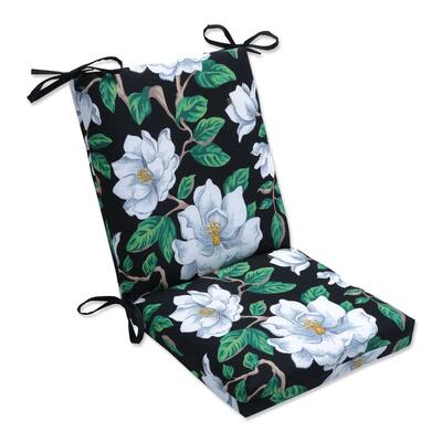 Magnolia Black Squared Corners Chair Cushion - 36.5 X 18 X 3
