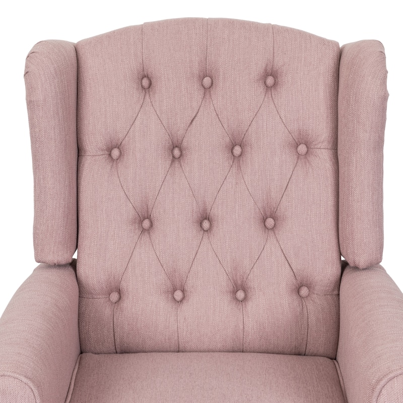 Wellscross Contemporary Tufted Fabric Push Back Recliner by Christopher Knight Home