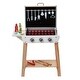 preview thumbnail 11 of 9, Black and Wood Vertical BBQ Grill Playset for Kids with 21 PCS and Twist Sounds - 23.23” L x 18.19” W x 32.28” H