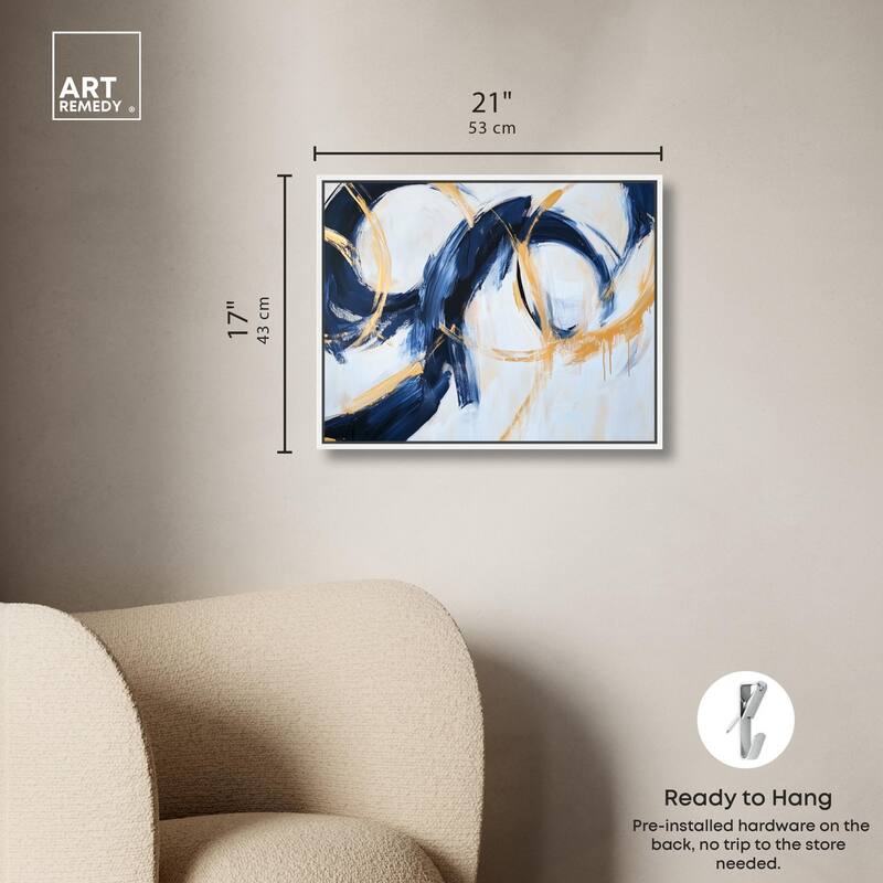 Bold Whirl II Canvas by Art Remedy