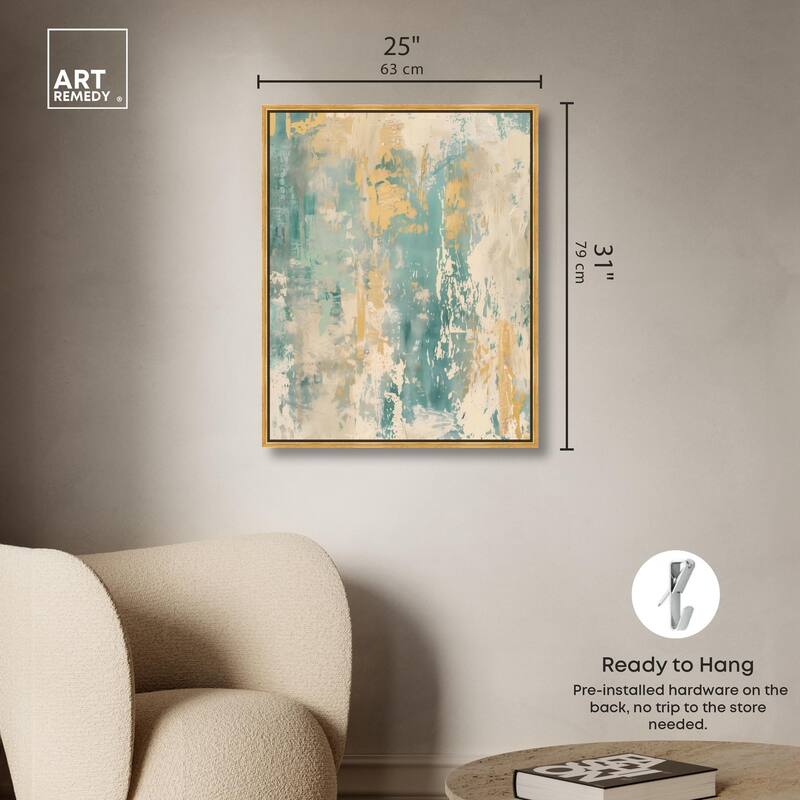 Minted Ivory II Canvas by Art Remedy