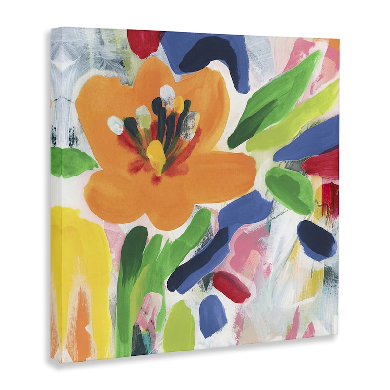 Stupell Blossoms in Rich Hues Canvas Wall Art Design By June Erica Vess