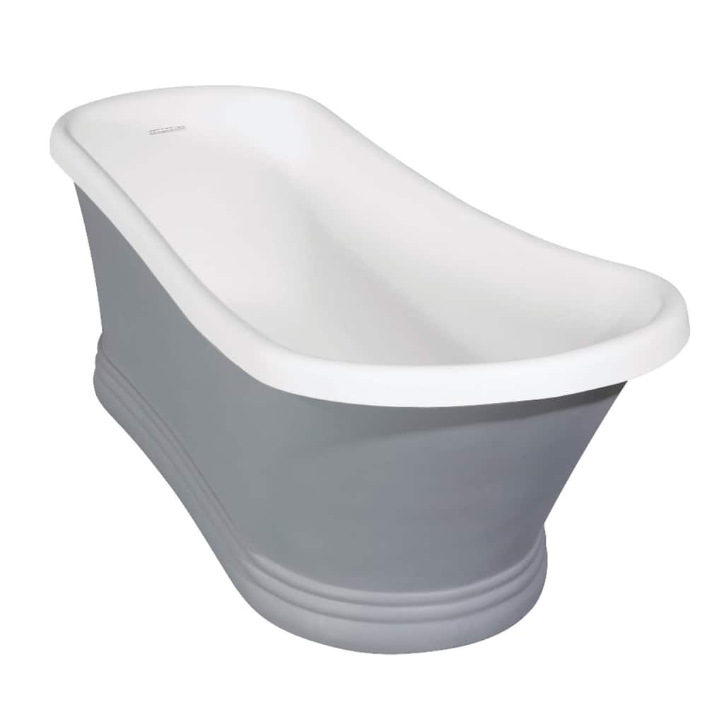 Kingston Brass VRTSS673026WG Arcticstone 68" Pedestal Solid Surface