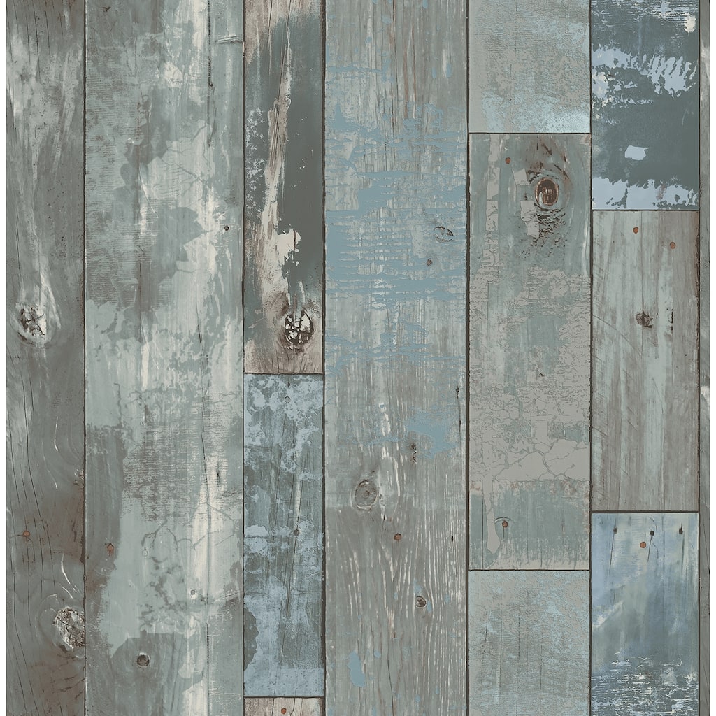 A-Street Prints Deena Grey Weathered Wood Wallpaper