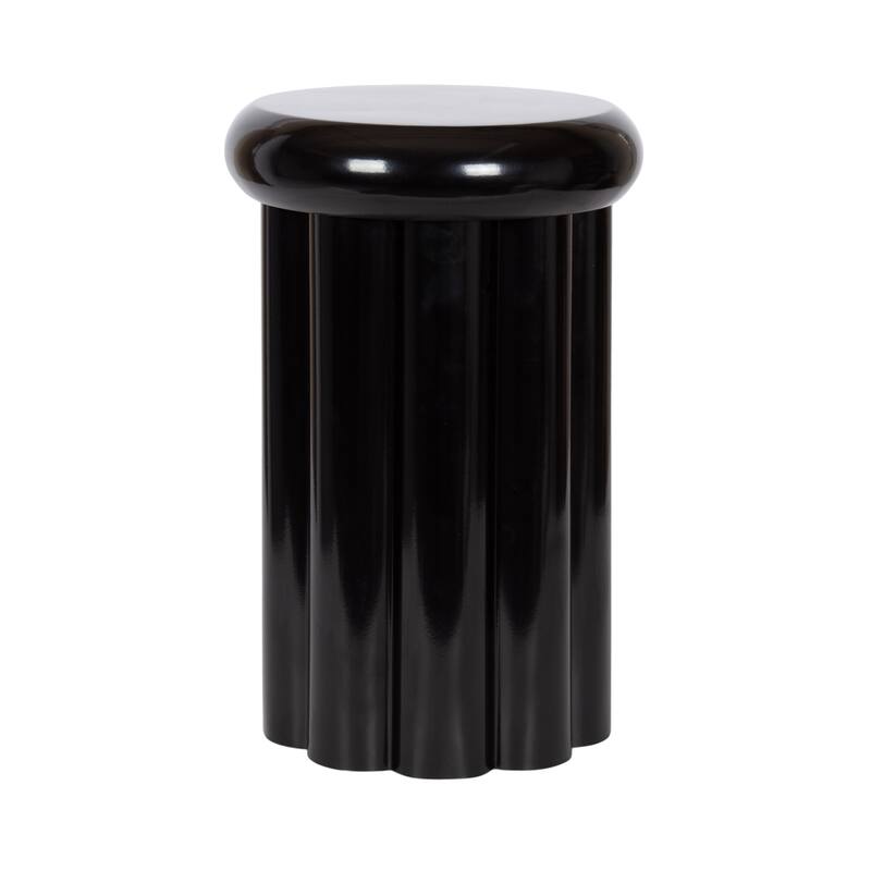 Kate and Laurel Jace Metal Side Table - 12x12x18 - Black