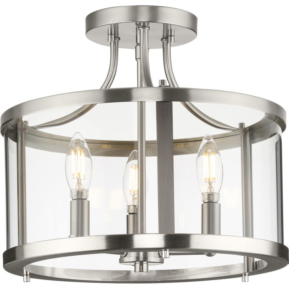 Progress lighting top semi flush mount