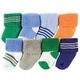 preview thumbnail 2 of 0, Luvable Friends Baby Boy Newborn and Baby Terry Socks, Blue Orange 6-12 Months - Blue Orange
