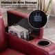 preview thumbnail 10 of 18, Electric Power Theater Recliner Chair with USB Ports and Cup Holders