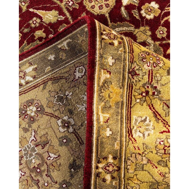 Kashan One-of-a-Kind Hand-Knotted Area Rug, Red - 9' 0" x 12' 0"