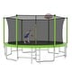 preview thumbnail 19 of 19, 15 ft. Round Outdoor Trampoline with Safety Enclosure Net